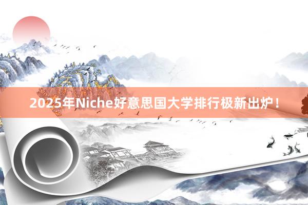 2025年Niche好意思国大学排行极新出炉！